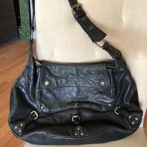 Black leather Cynthia Rowley